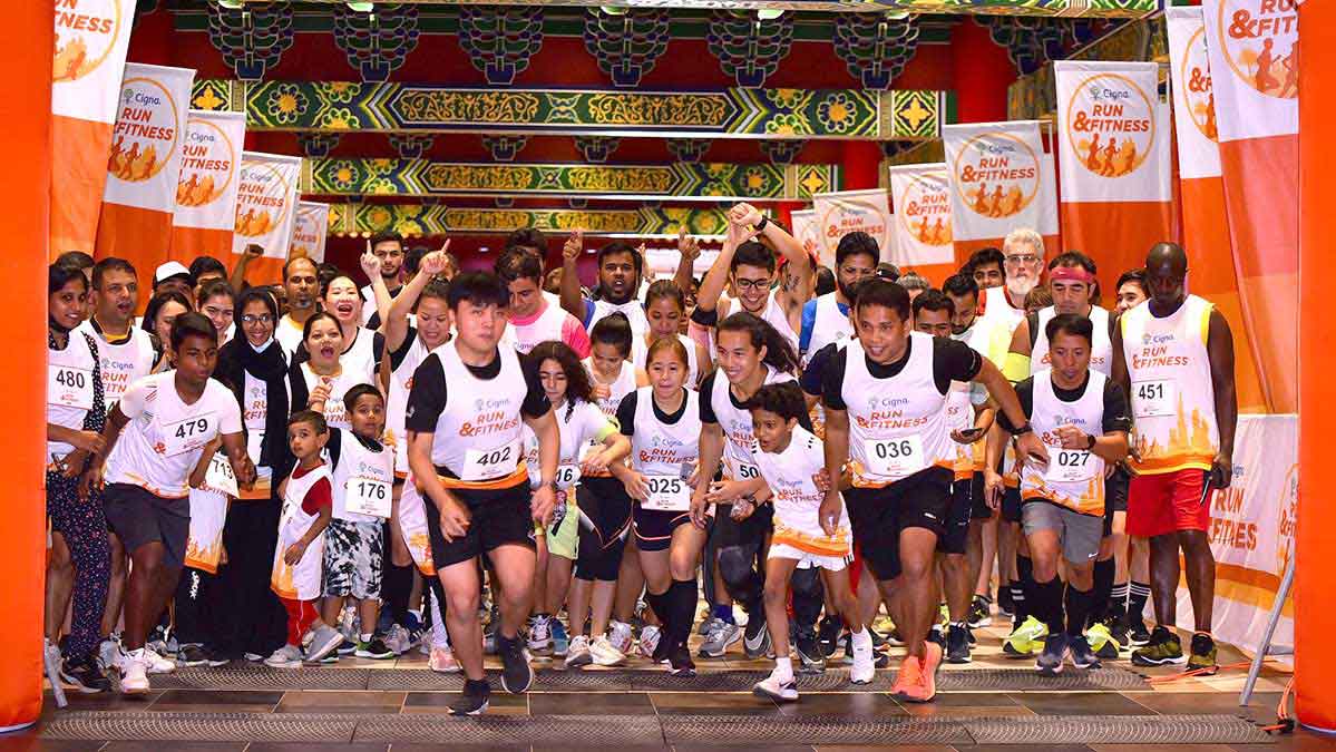 Cigna Run fitness event kicked off at Ibn Battuta Mall in Jebel Ali Village